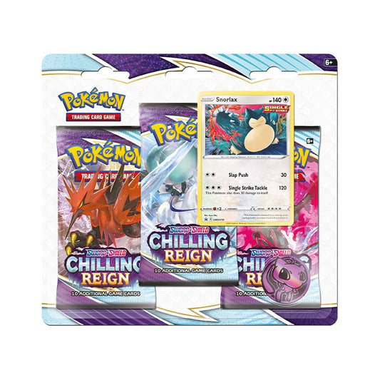 Chilling Reign 3 Pack Blister – Snorlax
